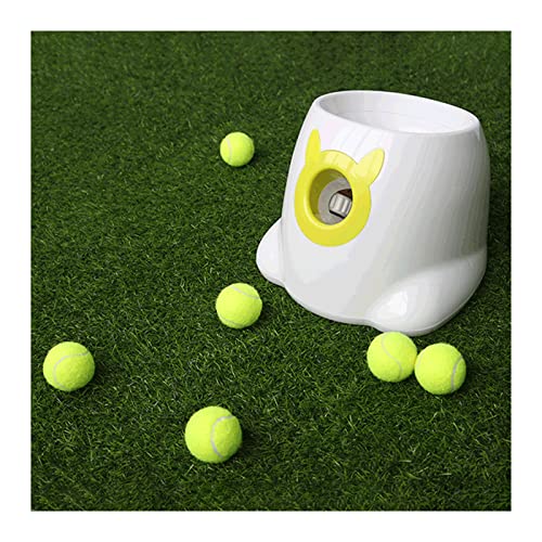 DCLINA Tennis Ballwurfmaschine - Einstellbarer Abstand Ballwurfmaschine Tennis - Interaktives Spielzeug 9 Tennisbälle Enthalten von DCLINA