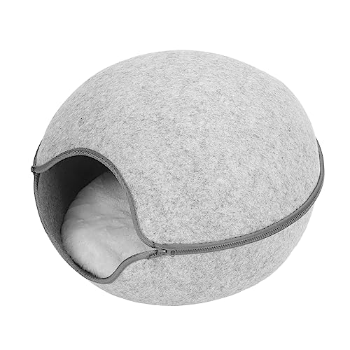 Katzentunnelbett, Kratzfestes Katzenbett, Abnehmbares Katzenhöhlenbett, Donut-Katzenbett, Universell für Alle Jahreszeiten, Katzenwohnung und Katzenhöhle von DCQRY