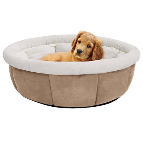 DCRAF Home Products-Hundebett 59x59x24 cm beige von DCRAF