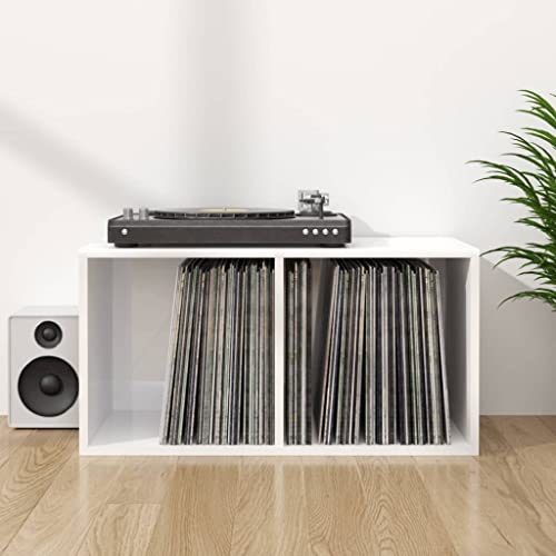 DCRAF Home Products-Vinyl-Aufbewahrungsbox, Hochglanz, Weiß, 71 x 34 x 36 cm von DCRAF