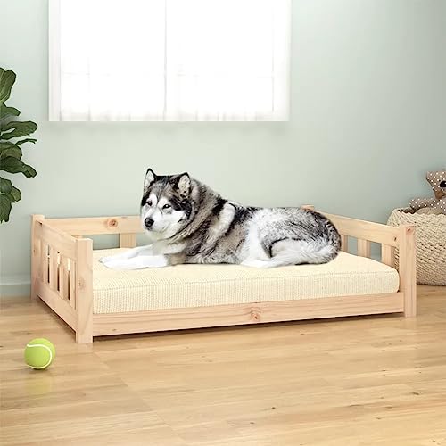 Home Furniture Garten Hundebett 105,5x75,5x28cm Massivholz Kiefer von DCRAF