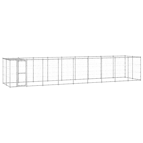 Home Furniture Outdoor Hundehütte aus verzinktem Stahl mit Dach 21,78 m² von DCRAF