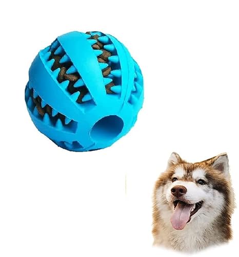 DDGAO Hundespielzeug-Ball, ungiftig, bissfest, für kleine, mittelgroße und große Hunde und Welpen, Katzen, Hundefutter, Leckerli-Futterspender, Kauzahnreinigungsball, Übungsspiel, IQ-Trainingsball von DDGAO