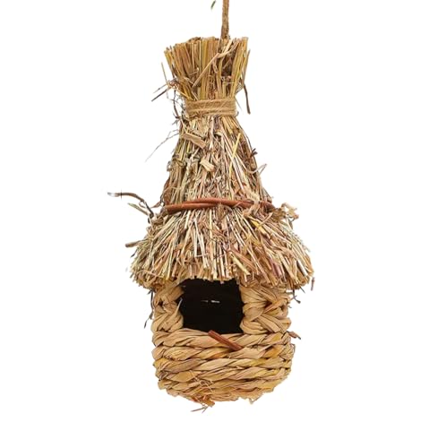 Kolibri-Häuser für den Außenbereich, Naturgras, hängend, Vogelhütte, handgefertigt, Stroh, Vogelnest, B9 Kolibri-Häuser für den Außenbereich, Naturgras, hängend, Vogelhütte, handgefertigt, Stroh, Vogelnest, B9 von DDMDBYHRY