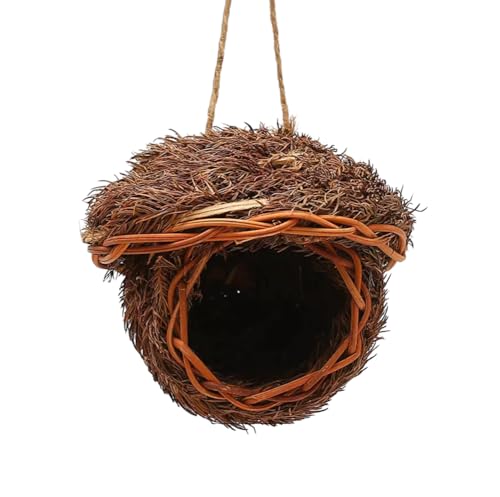 Kolibri-Häuser für den Außenbereich, Naturgras, hängend, Vogelhütte, handgefertigt, Stroh, Vogelnest B12 Kolibri-Häuser für den Außenbereich, Naturgras, hängend, Vogelhütte, handgefertigt, Stroh, Vogelnest B12 von DDMDBYHRY