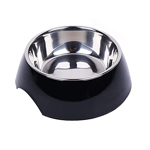 DDOXX Hundenapf - Futterschale Edelstahl rutschfest - Spülmaschinentauglicher Melamin-Fressnapf Katze - 700 ml (Schwarz) DDOXX Hundenapf - Futterschale Edelstahl rutschfest - Spülmaschinentauglicher Melamin-Fressnapf Katze - 700 ml (Schwarz) von DDOXX