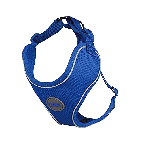 DDOXX Reflektierendes Airmesh Step-In Hundegeschirr - Verstellbare Brust Welpengeschirr für alle Größen - XL (Blau) DDOXX Reflektierendes Airmesh Step-In Hundegeschirr - Verstellbare Brust Welpengeschirr für alle Größen - XL (Blau) von DDOXX