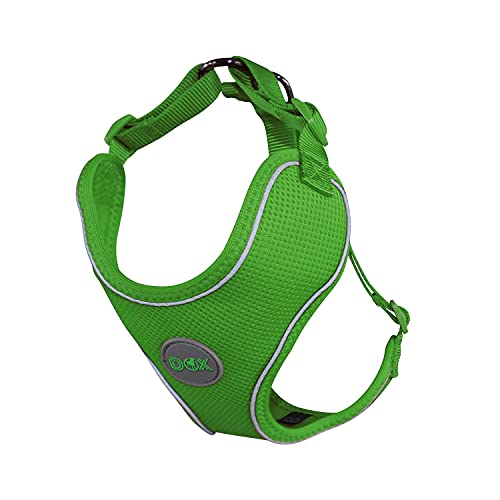 DDOXX Reflektierendes Airmesh Step-In Hundegeschirr - Verstellbare Brust Welpengeschirr für alle Größen - XL (Grün) DDOXX Reflektierendes Airmesh Step-In Hundegeschirr - Verstellbare Brust Welpengeschirr für alle Größen - XL (Grün) von DDOXX