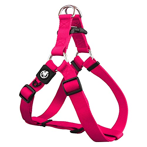 DDOXX Nylon Step-In Hundegeschirr - Verstellbare Brust Welpengeschirr für alle Größen - XXS (Pink) DDOXX Nylon Step-In Hundegeschirr - Verstellbare Brust Welpengeschirr für alle Größen - XXS (Pink) von DDOXX
