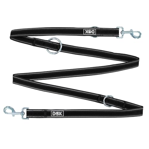 DDOXX Reflektierende Airmesh Hundeleine - M Schwarz, 2m verstellbar - für Hunde jeglicher Größe - Hundführleine ideal für große und mittelgroße Hunde DDOXX Reflektierende Airmesh Hundeleine - M Schwarz, 2m verstellbar - für Hunde jeglicher Größe - Hundführleine ideal für große und mittelgroße Hunde von DDOXX