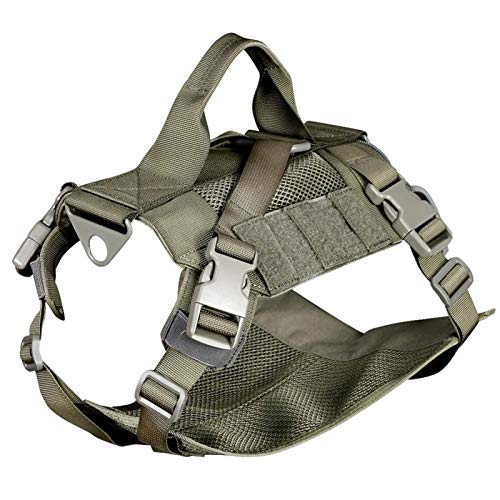 Große Tactical Service-Hund Modular Harness Patrol Hundeweste Jagdweste ErwachseneTaktische Weste männlich Outdoor Camping (Color : Gray) von DDSP