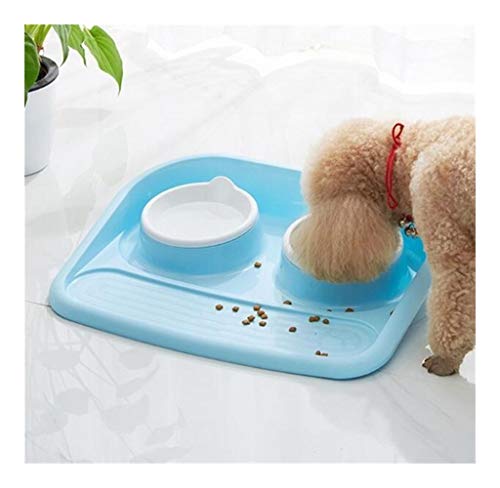 Hundenäpfe-Tränkenäpfe for Hundekatzen-Haustiernahrungsschüssel Durable (Color : Blue) von DDSP