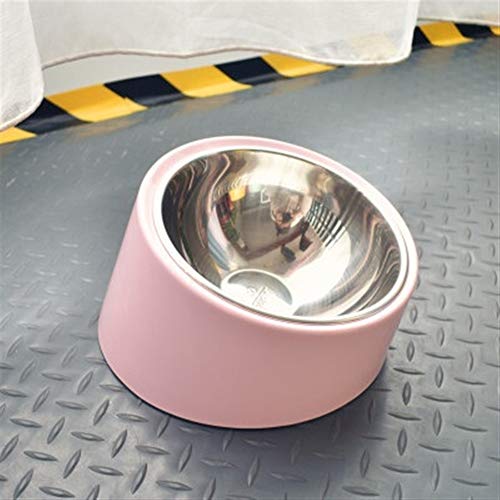 Hundenäpfe-Tränkenäpfe for Hundekatzen-Haustiernahrungsschüssel Durable (Color : Pink, Size : 13x7cm) von DDSP