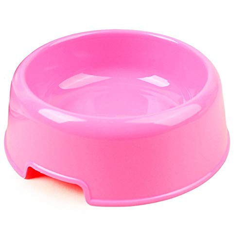 Tragbare Reise Bambusfaser Haustiere Schüssel Lebensmittel Wasser Fütterung Candy Farbe Tasse Gericht for Hunde Katze Wasser Feeder Dish Durable (Color : Pink, Size : As ahown) von DDSP