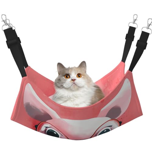 DDTKLSNV Atmungsaktive Sommer-Hängematte für Katzen, hängend, Haustierkäfig-Hängematte, Bett, verstellbar, weich, für Katzen, kleine Hunde, Kaninchen, Größe M DDTKLSNV Atmungsaktive Sommer-Hängematte für Katzen, hängend, Haustierkäfig-Hängematte, Bett, verstellbar, weich, für Katzen, kleine Hunde, Kaninchen, Größe M von DDTKLSNV