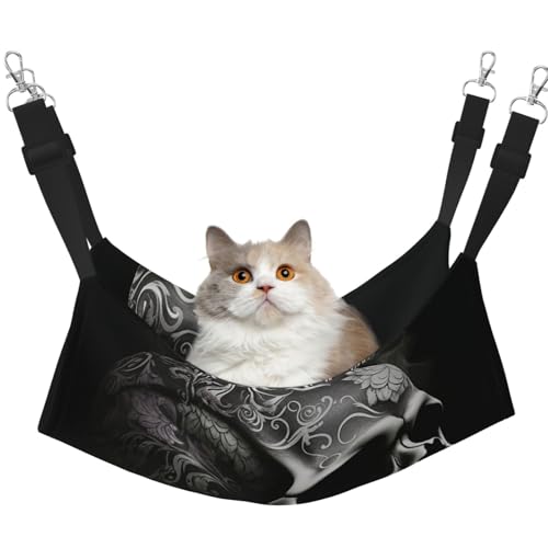 DDTKLSNV Atmungsaktive Sommer-Hängematte für Katzen, hängend, Haustierkäfig-Hängematte, Bett, verstellbar, weich, für Katzen, kleine Hunde, Kaninchen, Größe M DDTKLSNV Atmungsaktive Sommer-Hängematte für Katzen, hängend, Haustierkäfig-Hängematte, Bett, verstellbar, weich, für Katzen, kleine Hunde, Kaninchen, Größe M von DDTKLSNV
