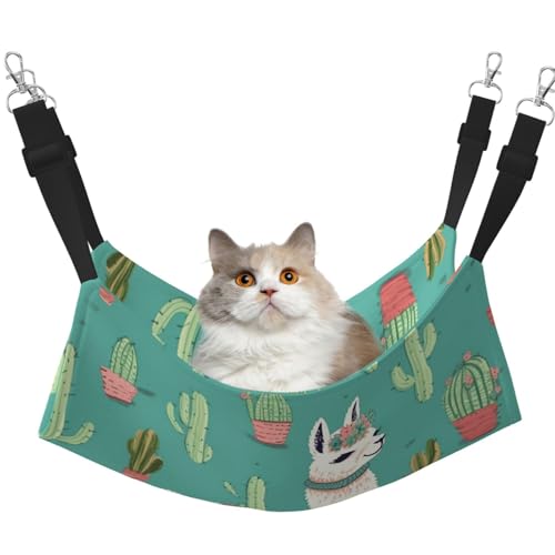 DDTKLSNV Atmungsaktive Sommer-Hängematte für Katzen, hängend, Haustierkäfig-Hängematte, Bett, verstellbar, weich, für Katzen, kleine Hunde, Kaninchen, Größe M DDTKLSNV Atmungsaktive Sommer-Hängematte für Katzen, hängend, Haustierkäfig-Hängematte, Bett, verstellbar, weich, für Katzen, kleine Hunde, Kaninchen, Größe M von DDTKLSNV