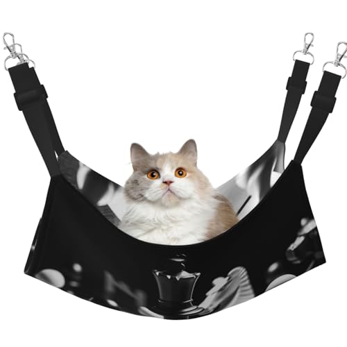 DDTKLSNV Atmungsaktive Sommer-Hängematte für Katzen, hängend, Haustierkäfig-Hängematte, Bett, verstellbar, weich, für Katzen, kleine Hunde, Kaninchen, Größe M DDTKLSNV Atmungsaktive Sommer-Hängematte für Katzen, hängend, Haustierkäfig-Hängematte, Bett, verstellbar, weich, für Katzen, kleine Hunde, Kaninchen, Größe M von DDTKLSNV