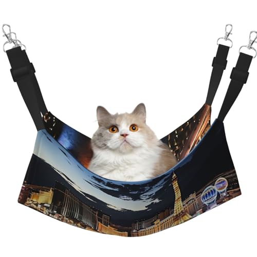 DDTKLSNV Atmungsaktive Sommer-Hängematte für Katzen, hängend, Haustierkäfig-Hängematte, Bett, verstellbar, weich, für Katzen, kleine Hunde, Kaninchen, Größe M DDTKLSNV Atmungsaktive Sommer-Hängematte für Katzen, hängend, Haustierkäfig-Hängematte, Bett, verstellbar, weich, für Katzen, kleine Hunde, Kaninchen, Größe M von DDTKLSNV
