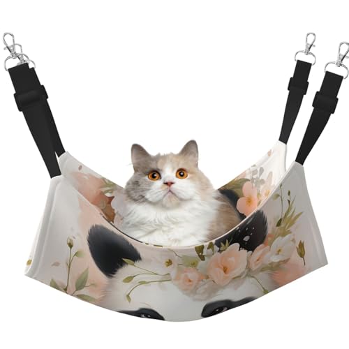 DDTKLSNV Atmungsaktive Sommer-Hängematte für Katzen, hängend, Haustierkäfig-Hängematte, Bett, verstellbar, weich, für Katzen, kleine Hunde, Kaninchen, Größe M DDTKLSNV Atmungsaktive Sommer-Hängematte für Katzen, hängend, Haustierkäfig-Hängematte, Bett, verstellbar, weich, für Katzen, kleine Hunde, Kaninchen, Größe M von DDTKLSNV