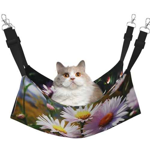 DDTKLSNV Atmungsaktive Sommer-Hängematte für Katzen, hängend, Haustierkäfig-Hängematte, Bett, verstellbar, weich, für Katzen, kleine Hunde, Kaninchen, groß DDTKLSNV Atmungsaktive Sommer-Hängematte für Katzen, hängend, Haustierkäfig-Hängematte, Bett, verstellbar, weich, für Katzen, kleine Hunde, Kaninchen, groß von DDTKLSNV