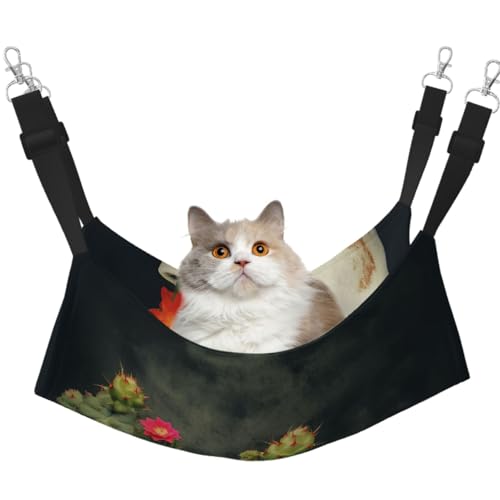 DDTKLSNV Atmungsaktive Sommer-Hängematte für Katzen, hängend, Haustierkäfig-Hängematte, Bett, verstellbar, weich, für Katzen, kleine Hunde, Kaninchen, groß DDTKLSNV Atmungsaktive Sommer-Hängematte für Katzen, hängend, Haustierkäfig-Hängematte, Bett, verstellbar, weich, für Katzen, kleine Hunde, Kaninchen, groß von DDTKLSNV
