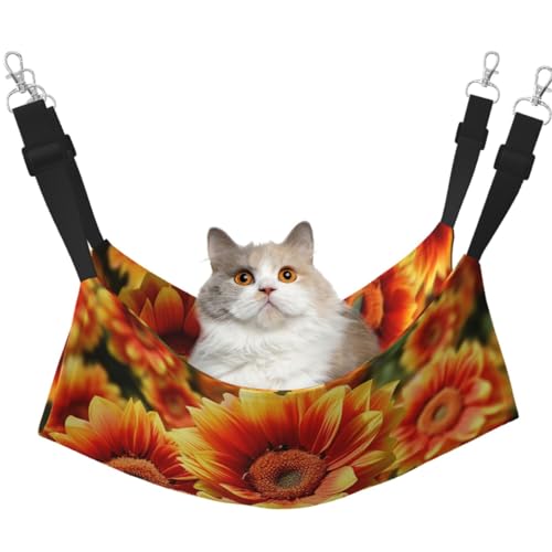 DDTKLSNV Atmungsaktive Sommer-Hängematte für Katzen, hängend, Haustierkäfig-Hängematte, Bett, verstellbar, weich, für Katzen, kleine Hunde, Kaninchen, groß DDTKLSNV Atmungsaktive Sommer-Hängematte für Katzen, hängend, Haustierkäfig-Hängematte, Bett, verstellbar, weich, für Katzen, kleine Hunde, Kaninchen, groß von DDTKLSNV