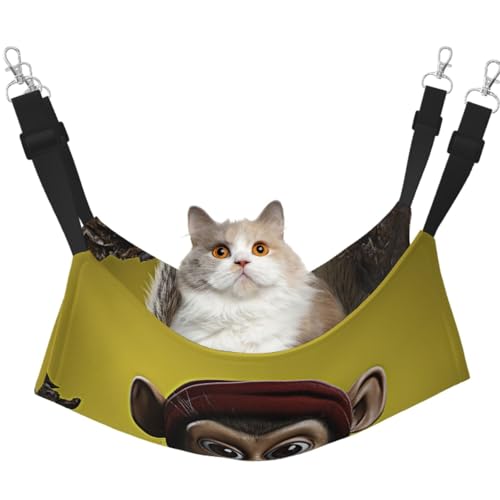 DDTKLSNV Atmungsaktive Sommer-Hängematte für Katzen, hängend, Haustierkäfig-Hängematte, Bett, verstellbar, weich, für Katzen, kleine Hunde, Kaninchen, groß DDTKLSNV Atmungsaktive Sommer-Hängematte für Katzen, hängend, Haustierkäfig-Hängematte, Bett, verstellbar, weich, für Katzen, kleine Hunde, Kaninchen, groß von DDTKLSNV