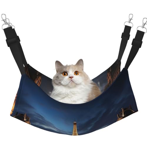 DDTKLSNV Atmungsaktive Sommer-Hängematte für Katzen, hängend, Haustierkäfig-Hängematte, Bett, verstellbar, weich, für Katzen, kleine Hunde, Kaninchen, groß DDTKLSNV Atmungsaktive Sommer-Hängematte für Katzen, hängend, Haustierkäfig-Hängematte, Bett, verstellbar, weich, für Katzen, kleine Hunde, Kaninchen, groß von DDTKLSNV