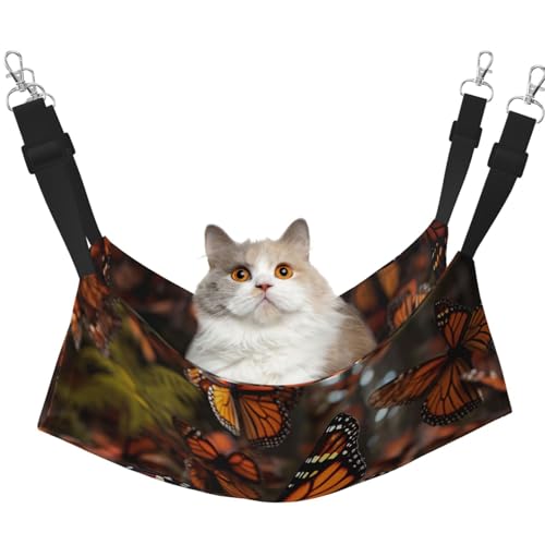 DDTKLSNV Atmungsaktive Sommer-Hängematte für Katzen, hängend, Haustierkäfig-Hängematte, Bett, verstellbar, weich, für Katzen, kleine Hunde, Kaninchen, groß DDTKLSNV Atmungsaktive Sommer-Hängematte für Katzen, hängend, Haustierkäfig-Hängematte, Bett, verstellbar, weich, für Katzen, kleine Hunde, Kaninchen, groß von DDTKLSNV