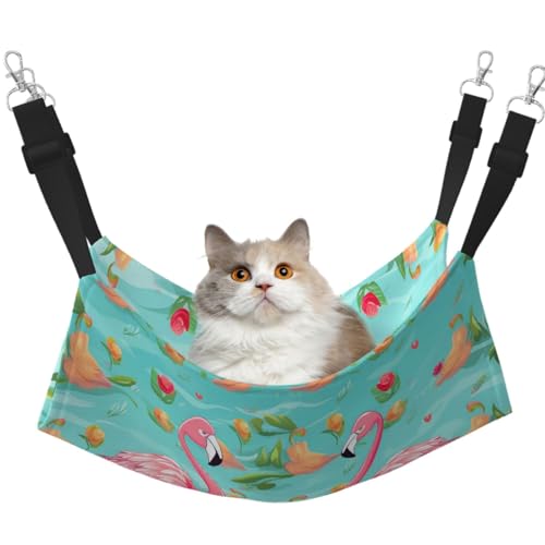 DDTKLSNV Atmungsaktive Sommer-Hängematte für Katzen, hängend, Haustierkäfig-Hängematte, Bett, verstellbar, weich, für Katzen, kleine Hunde, Kaninchen, groß DDTKLSNV Atmungsaktive Sommer-Hängematte für Katzen, hängend, Haustierkäfig-Hängematte, Bett, verstellbar, weich, für Katzen, kleine Hunde, Kaninchen, groß von DDTKLSNV