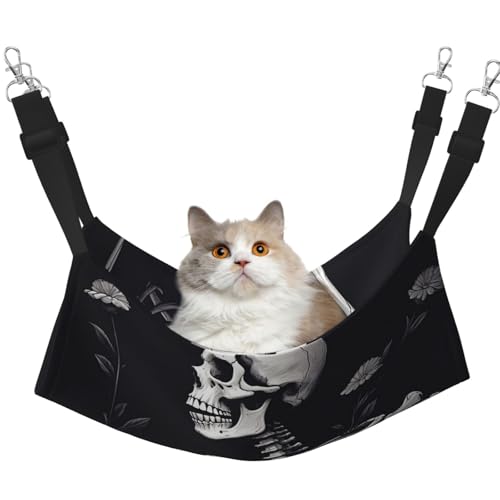DDTKLSNV Atmungsaktive Sommer-Hängematte für Katzen, hängend, Haustierkäfig-Hängematte, Bett, verstellbar, weich, für Katzen, kleine Hunde, Kaninchen, groß DDTKLSNV Atmungsaktive Sommer-Hängematte für Katzen, hängend, Haustierkäfig-Hängematte, Bett, verstellbar, weich, für Katzen, kleine Hunde, Kaninchen, groß von DDTKLSNV