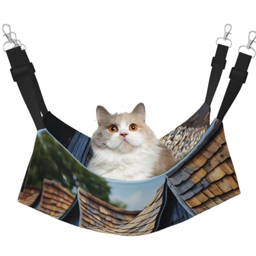 DDTKLSNV Atmungsaktive Sommer-Hängematte für Katzen, hängend, Haustierkäfig-Hängematte, Bett, verstellbar, weich, für Katzen, kleine Hunde, Kaninchen, groß DDTKLSNV Atmungsaktive Sommer-Hängematte für Katzen, hängend, Haustierkäfig-Hängematte, Bett, verstellbar, weich, für Katzen, kleine Hunde, Kaninchen, groß von DDTKLSNV
