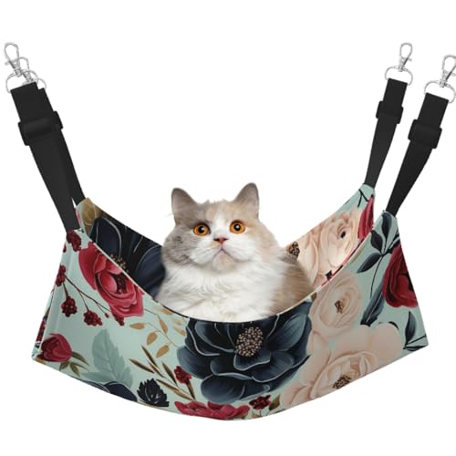 DDTKLSNV Atmungsaktive Sommer-Hängematte für Katzen, hängend, Haustierkäfig-Hängematte, Bett, verstellbar, weich, für Katzen, kleine Hunde, Kaninchen, groß DDTKLSNV Atmungsaktive Sommer-Hängematte für Katzen, hängend, Haustierkäfig-Hängematte, Bett, verstellbar, weich, für Katzen, kleine Hunde, Kaninchen, groß von DDTKLSNV