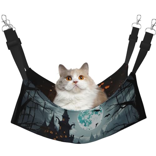 DDTKLSNV Atmungsaktive Sommer-Hängematte für Katzen, hängend, Haustierkäfig-Hängematte, Bett, verstellbar, weich, für Katzen, kleine Hunde, Kaninchen, groß DDTKLSNV Atmungsaktive Sommer-Hängematte für Katzen, hängend, Haustierkäfig-Hängematte, Bett, verstellbar, weich, für Katzen, kleine Hunde, Kaninchen, groß von DDTKLSNV