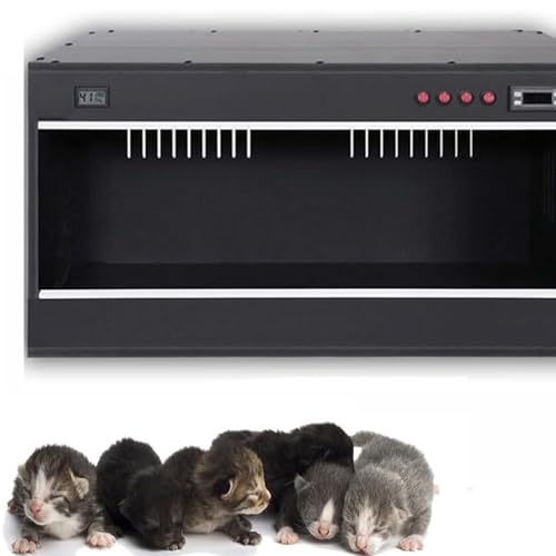Großer Hund Kätzchen Welpe Brutkasten Mit Heizung Säuglings-Inkubator Mit Haustier Heizlampe & Heizmatte & Vernebler Zubehör Für Neugeborene Welpen,Black-60 * 50 * 50cm Großer Hund Kätzchen Welpe Brutkasten Mit Heizung Säuglings-Inkubator Mit Haustier Heizlampe & Heizmatte & Vernebler Zubehör Für Neugeborene Welpen,Black-60 * 50 * 50cm von DDZJTPP