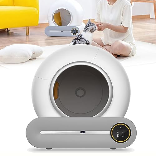 Selbstreinigende Katzentoilette, Automatisches Katzenklo Mit App-Steuerung, Katzenklo Selbstreinigend, Smart Health Monitor/Desodorierer/Kompatibel Allen Katzenrassen Selbstreinigende Katzentoilette, Automatisches Katzenklo Mit App-Steuerung, Katzenklo Selbstreinigend, Smart Health Monitor/Desodorierer/Kompatibel Allen Katzenrassen von DDZJTPP