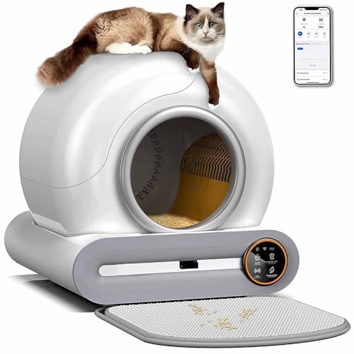 Selbstreinigende Katzentoilette Mit App, Geruchsfrei Katzenklo, Geruchsbeseitigung, Sensoren Automatische Reinigung, Automatische Selbstreinigende Katzenklo, Für Viele Arten Von Streu Selbstreinigende Katzentoilette Mit App, Geruchsfrei Katzenklo, Geruchsbeseitigung, Sensoren Automatische Reinigung, Automatische Selbstreinigende Katzenklo, Für Viele Arten Von Streu von DDZJTPP