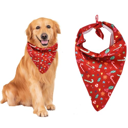 Weihnachten Hund Bandana, Exquisite Pets Scarf, Dog Scarf mit Weihnachten-Muster, Haustier-Bandanas Erhöhen Sie das Festival Spaß, Waschbar Triangle Scarfs Geeignet für 10-30 kg Haustier Tragen Weihnachten Hund Bandana, Exquisite Pets Scarf, Dog Scarf mit Weihnachten-Muster, Haustier-Bandanas Erhöhen Sie das Festival Spaß, Waschbar Triangle Scarfs Geeignet für 10-30 kg Haustier Tragen von DEARBAG