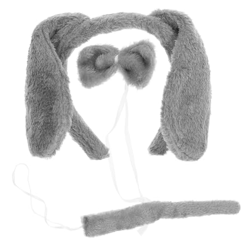 DEARMAMY 1 Satz Halloween-welpenkopfschmuck Stirnband Mit Welpenohren Kostüme Hundezubehör Hunde-Propeller-Hut Tierische Stirnbänder Hunde-Hoodie Hundekostüm Für Fliege Stoff von DEARMAMY