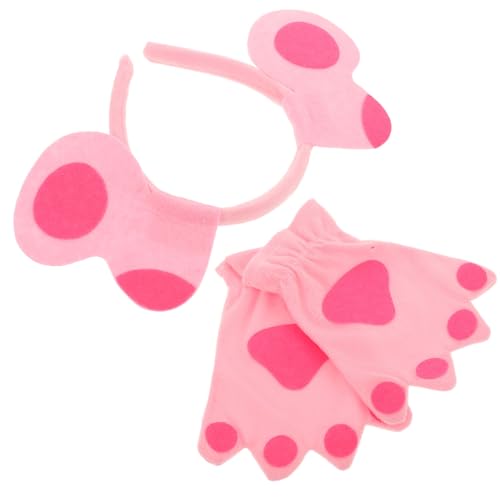 DEARMAMY 1satz Plüsch-hundekostüm Ohren Und Pfoten Weiche Tierhandschuhe Und Stirnband Für Halloween Und Cosplay-Partys Kinderfreundlich Warm Und DEARMAMY 1satz Plüsch-hundekostüm Ohren Und Pfoten Weiche Tierhandschuhe Und Stirnband Für Halloween Und Cosplay-Partys Kinderfreundlich Warm Und von DEARMAMY