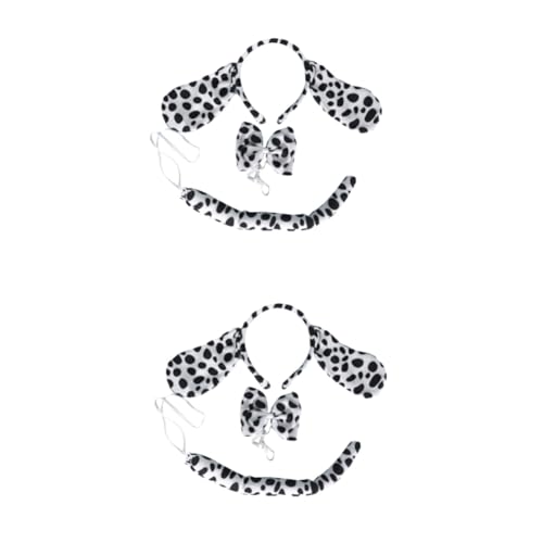DEARMAMY 4stücke Teiliges Hundekostüm-Set Für Junge Mädchen Und Erwachsene Tierohren-Stirnband Fliege Und Für Party Und Cosplay-Events Für Halloween Und Verkleidungen DEARMAMY 4stücke Teiliges Hundekostüm-Set Für Junge Mädchen Und Erwachsene Tierohren-Stirnband Fliege Und Für Party Und Cosplay-Events Für Halloween Und Verkleidungen von DEARMAMY