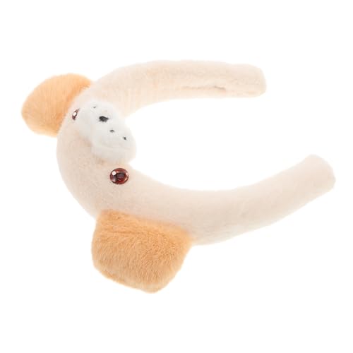 DEARMAMY Flauschiges Hundeohr-Stirnband Für Frauen, Plüsch-Haar-Accessoire, Süßes Plüsch-Hunde-Stirnband Für Frauen, Plüsch-Kopfbedeckung, Kopfschmuck-Accessoire DEARMAMY Flauschiges Hundeohr-Stirnband Für Frauen, Plüsch-Haar-Accessoire, Süßes Plüsch-Hunde-Stirnband Für Frauen, Plüsch-Kopfbedeckung, Kopfschmuck-Accessoire von DEARMAMY