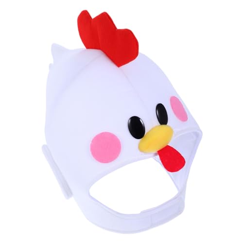 DEARMAMY Kükenhut Osterhut Lustiger Hut Partyhüte Für Halloween Osterparty Bevorzugt Hut Cosplay -Accessoires 'Novelty Hut Ostern-Partyhut Lustiger Tierhut Pp Baumwolle Weiß von DEARMAMY