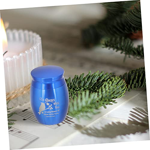 DEARMAMY Pet Vogel Urne Cremation Aschebehälter Blau für Kleintier Erinnerung Leicht Schraubbarer Deckel Minimalistisches Design Hochwertige Tierasche Aufbewahrung DEARMAMY Pet Vogel Urne Cremation Aschebehälter Blau für Kleintier Erinnerung Leicht Schraubbarer Deckel Minimalistisches Design Hochwertige Tierasche Aufbewahrung von DEARMAMY