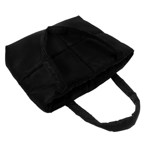 DEARMAMY Tragetasche mit Gittermuster für Damen Schultertasche mit Großer Kapazität Gesteppte Handtasche Aus Puffer-baumwolle für Den Täglichen Gebrauch von DEARMAMY