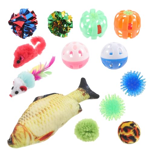 DECHOUS 1Satz Interactive Cat Toy Pet Plaything with and Plush Mice for Engaging Playtime and Bonding with Your Feline Friends DECHOUS 1Satz Interactive Cat Toy Pet Plaything with and Plush Mice for Engaging Playtime and Bonding with Your Feline Friends von DECHOUS
