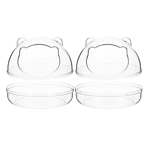DECHOUS Hamster Badewanne 2 Stücke Hochtransparente Kunststoff Toiletten für Kleine Haustiere Badewanne für Hamster Zubehör für Hamsterkäfige für Chinchillas DECHOUS Hamster Badewanne 2 Stücke Hochtransparente Kunststoff Toiletten für Kleine Haustiere Badewanne für Hamster Zubehör für Hamsterkäfige für Chinchillas von DECHOUS