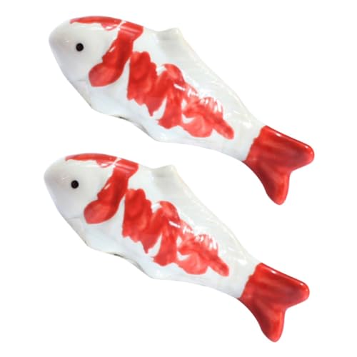 DECHOUS 2 Stück Keramische Fisch Statue Schwimmende Fische für Aquarien Niedliche Fischfigurine zur Dekoration Deko für Teiche und Gartenteiche DECHOUS 2 Stück Keramische Fisch Statue Schwimmende Fische für Aquarien Niedliche Fischfigurine zur Dekoration Deko für Teiche und Gartenteiche von DECHOUS