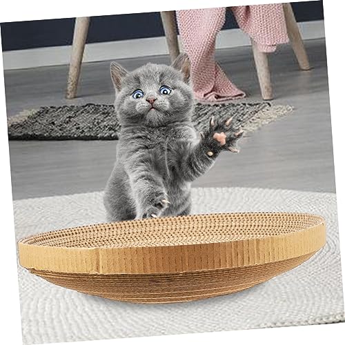 DECHOUS 2 Stück Kratzpappe Katzen Kratzpad Austauschpad aus Recyceltem Wellkarton Langlebig Verschleißfest für Wiederverwendbaren Katzenspielspaß von DECHOUS